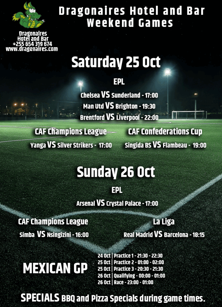 Weekend Games 25-26 Oct 2025 – Dragonaires